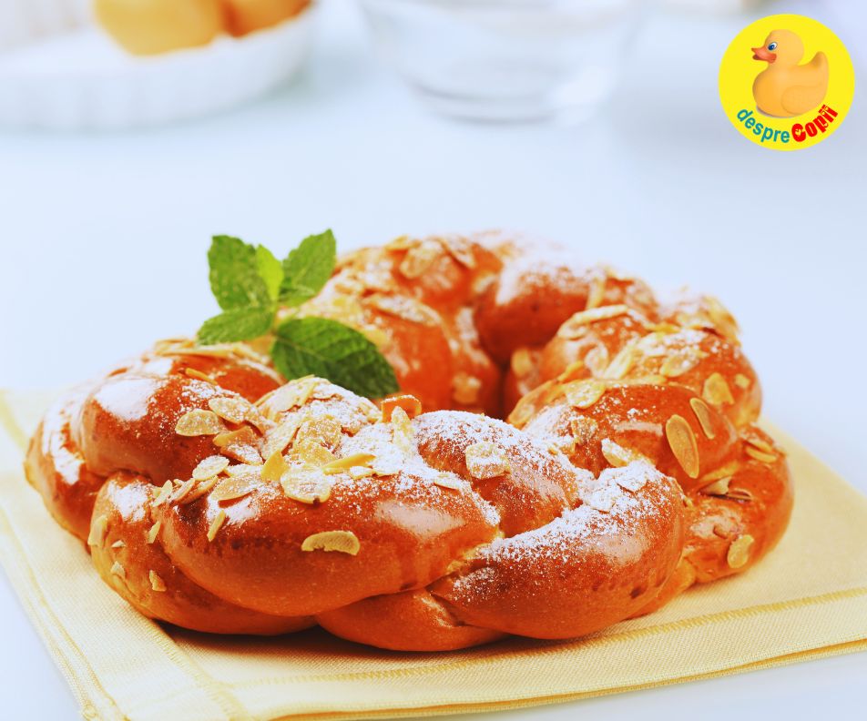 Ciambella Mandorlata sau cozonacul Italian de Paste, cu migdale si scortisoara